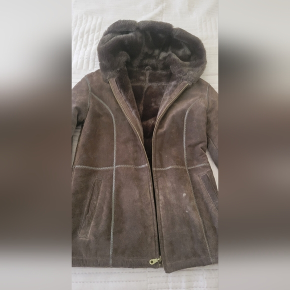 Brown Leather Jacket - Picture 3 of 3